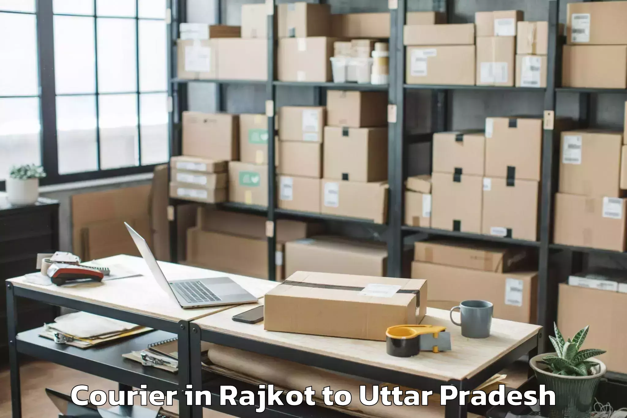 Reliable Rajkot to Ghazipur Courier